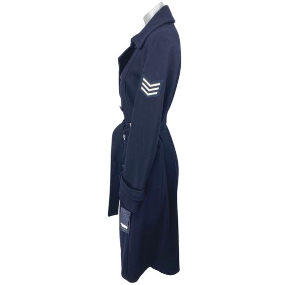 NEW Tommy Hilfiger Women’s Blue US Air Force Military Trench Coat Jacket Size S - Picture 4 of 10